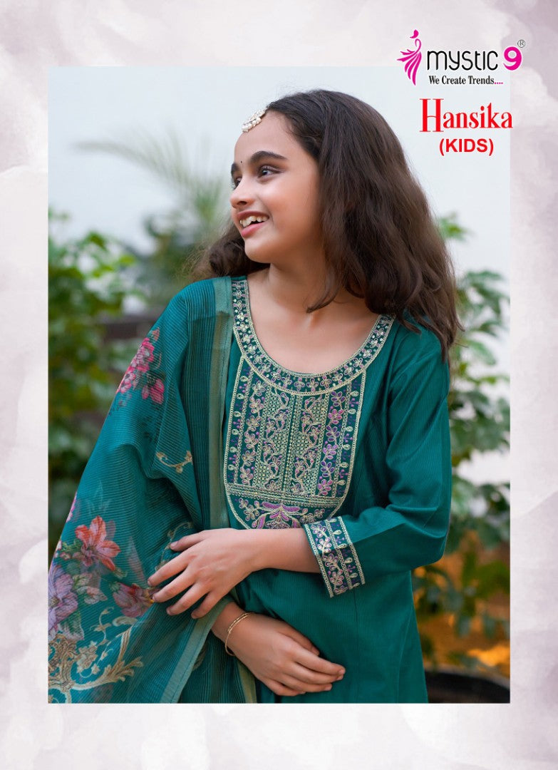 Hansika Vol 1 Mystic 9 Gadwal Girls Readymade Pant Suits Wholesale Rate