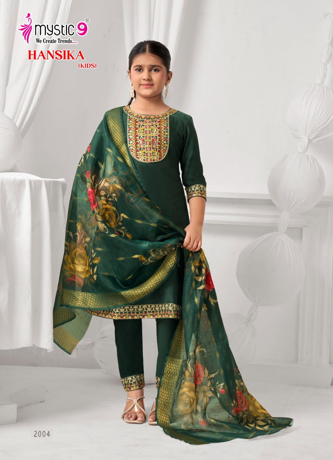 Hansika Vol 2 Mystic 9 Gadwal Girls Readymade Pant Suits Exporter Ahmedabad