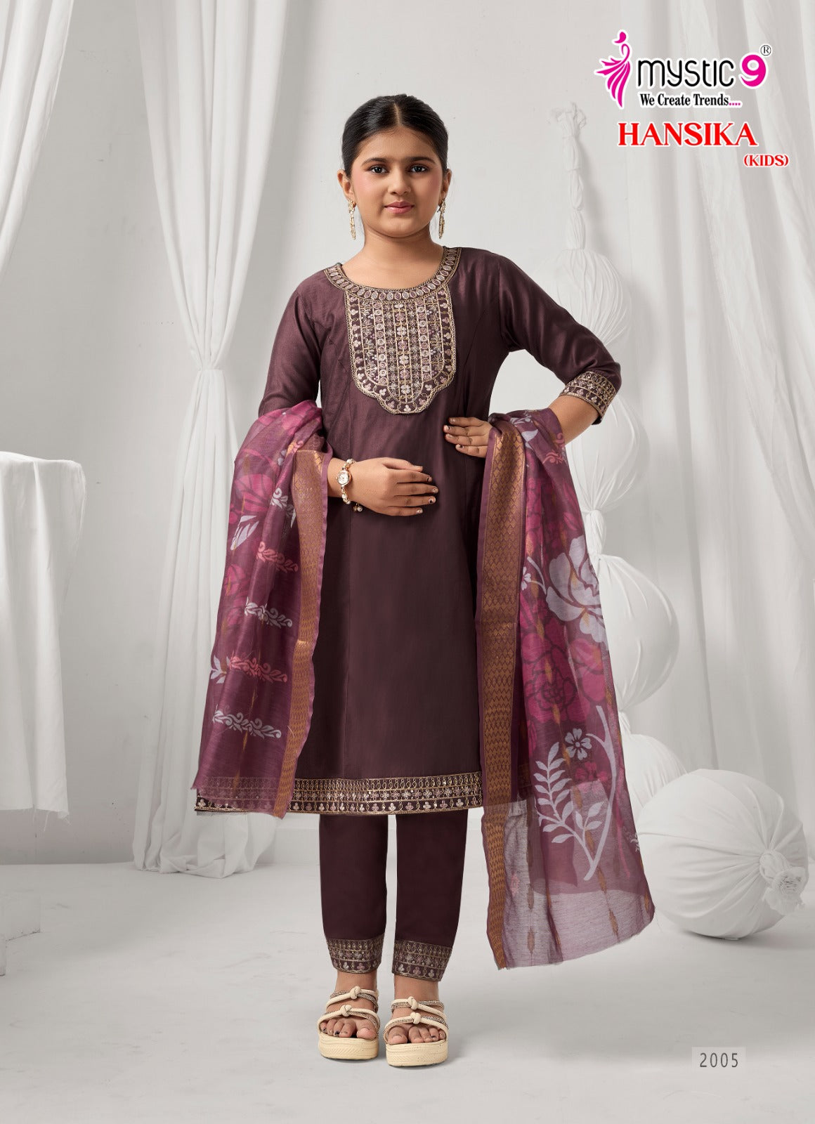 Hansika Vol 2 Mystic 9 Gadwal Girls Readymade Pant Suits Exporter Ahmedabad