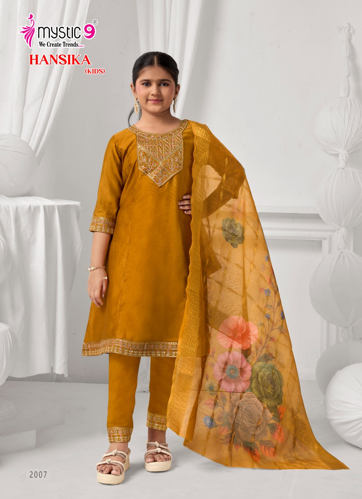 Hansika Vol 2 Mystic 9 Gadwal Girls Readymade Pant Suits Exporter Ahmedabad