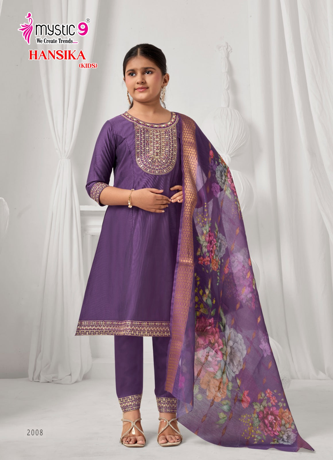 Hansika Vol 2 Mystic 9 Gadwal Girls Readymade Pant Suits Exporter Ahmedabad