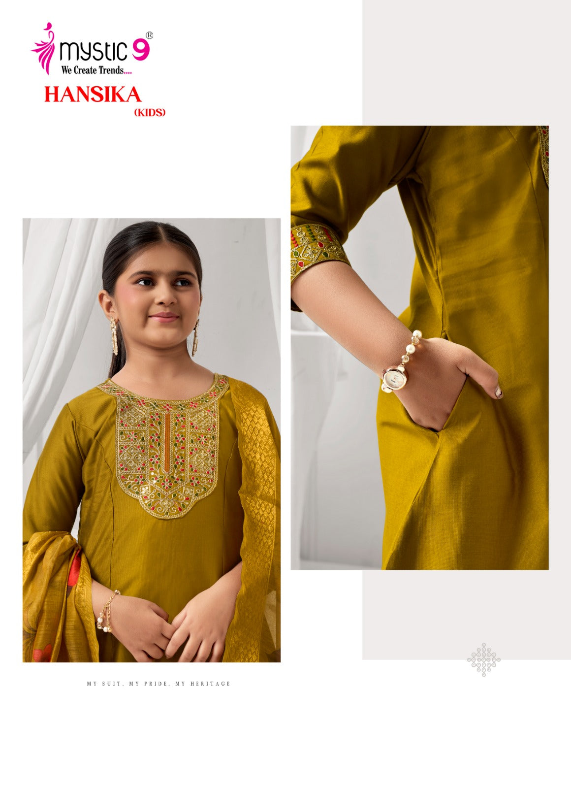 Hansika Vol 2 Mystic 9 Gadwal Girls Readymade Pant Suits Exporter Ahmedabad