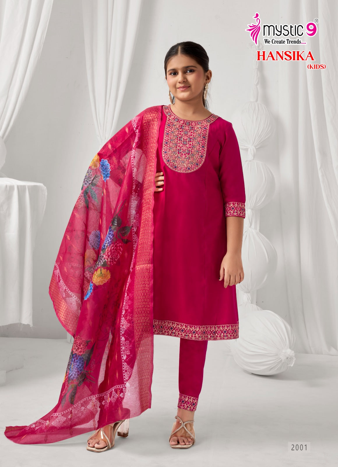 Hansika Vol 2 Mystic 9 Gadwal Girls Readymade Pant Suits Exporter Ahmedabad