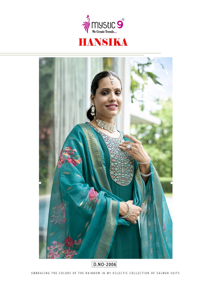 Hansika Vol 2 Mystic 9 Gadwal Readymade Anarkali Suits Manufacturer