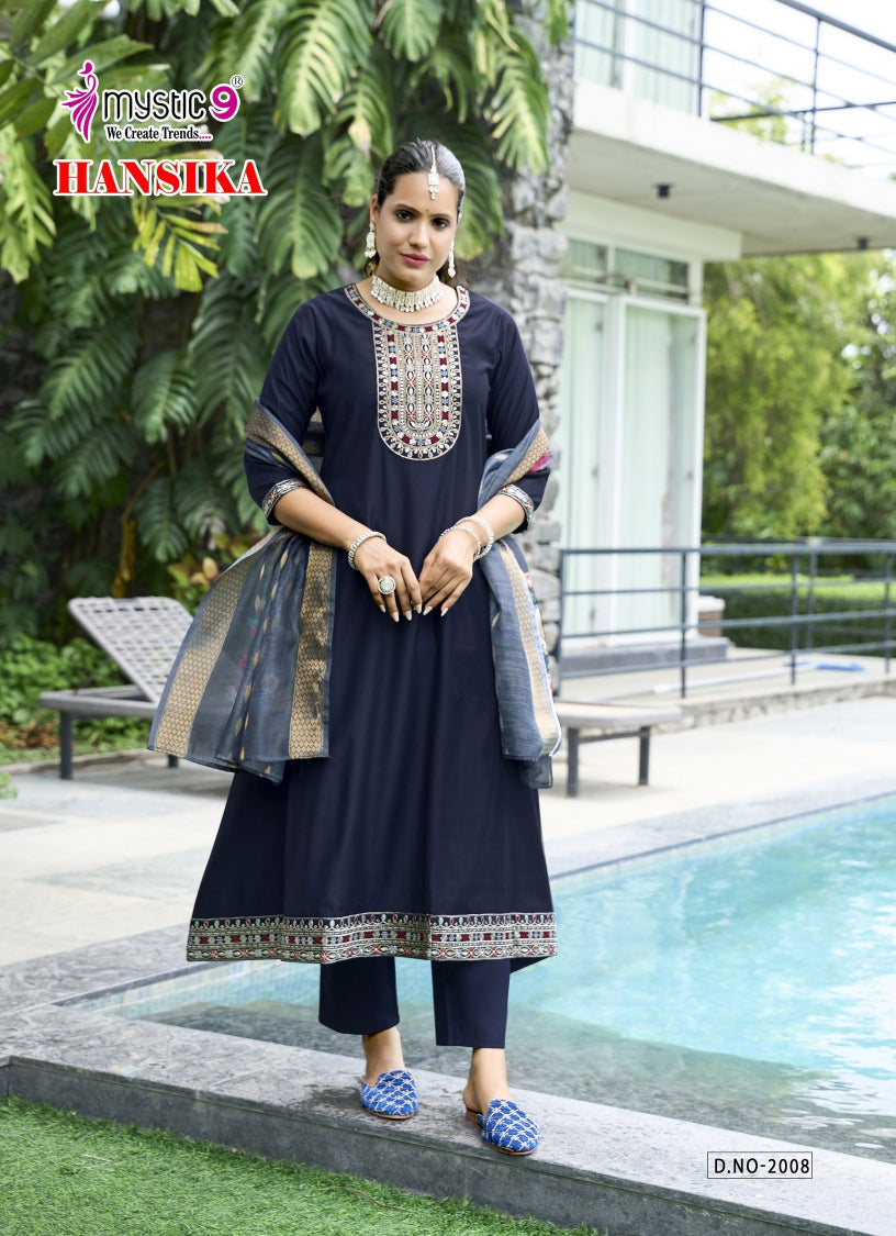 Hansika Vol 2 Mystic 9 Gadwal Readymade Anarkali Suits Manufacturer