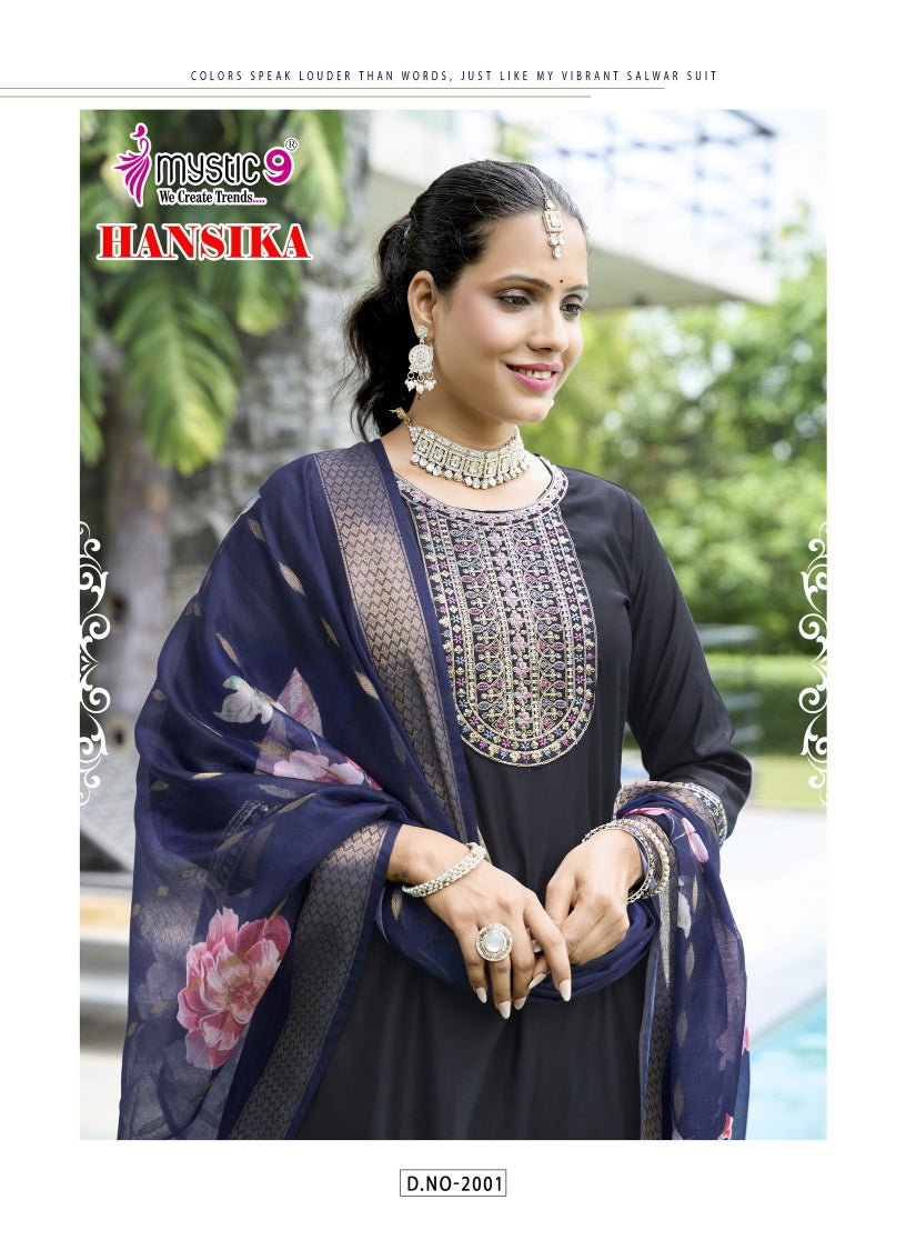Hansika Vol 2 Mystic 9 Gadwal Readymade Anarkali Suits Manufacturer