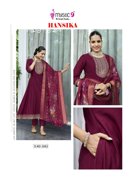 Hansika Vol 2 Mystic 9 Gadwal Readymade Anarkali Suits Manufacturer