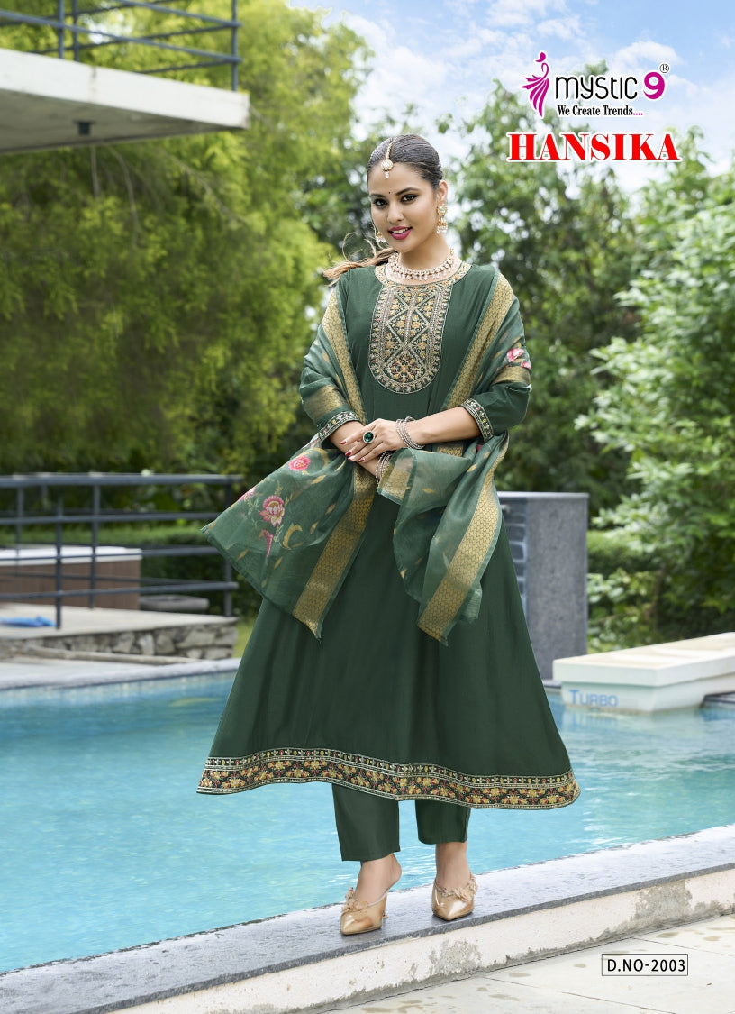 Hansika Vol 2 Mystic 9 Gadwal Readymade Anarkali Suits Manufacturer