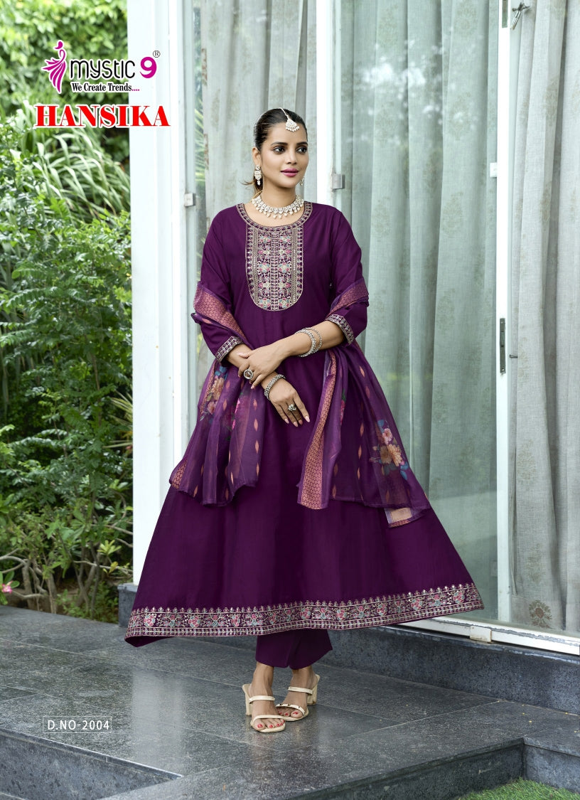 Hansika Vol 2 Mystic 9 Gadwal Readymade Anarkali Suits Manufacturer