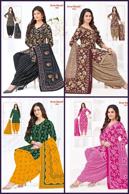Hansika Vol 30 Shree Ganesh Cotton Dress Material Exporter