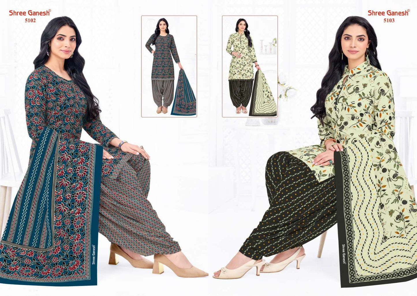 Hansika Vol 31 Shree Ganesh Cotton Dress Material Supplier Gujarat