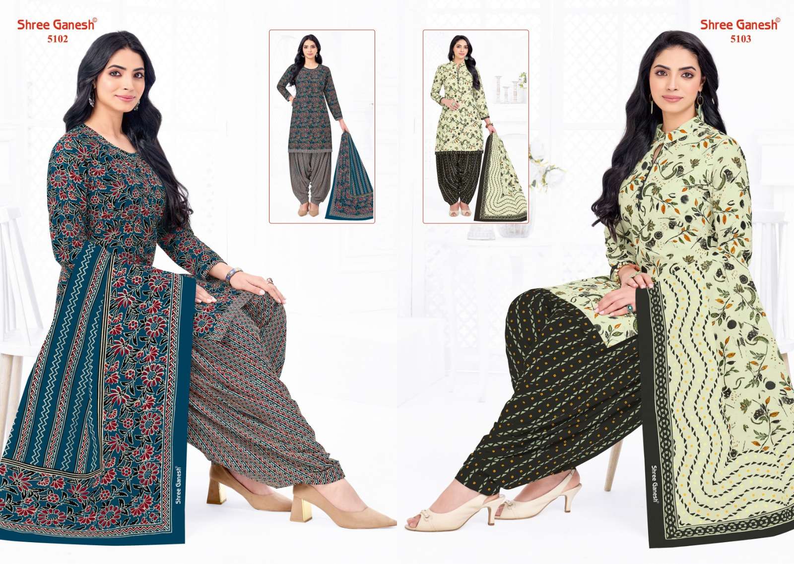 Hansika Vol 31 Shree Ganesh Cotton Dress Material Supplier Gujarat