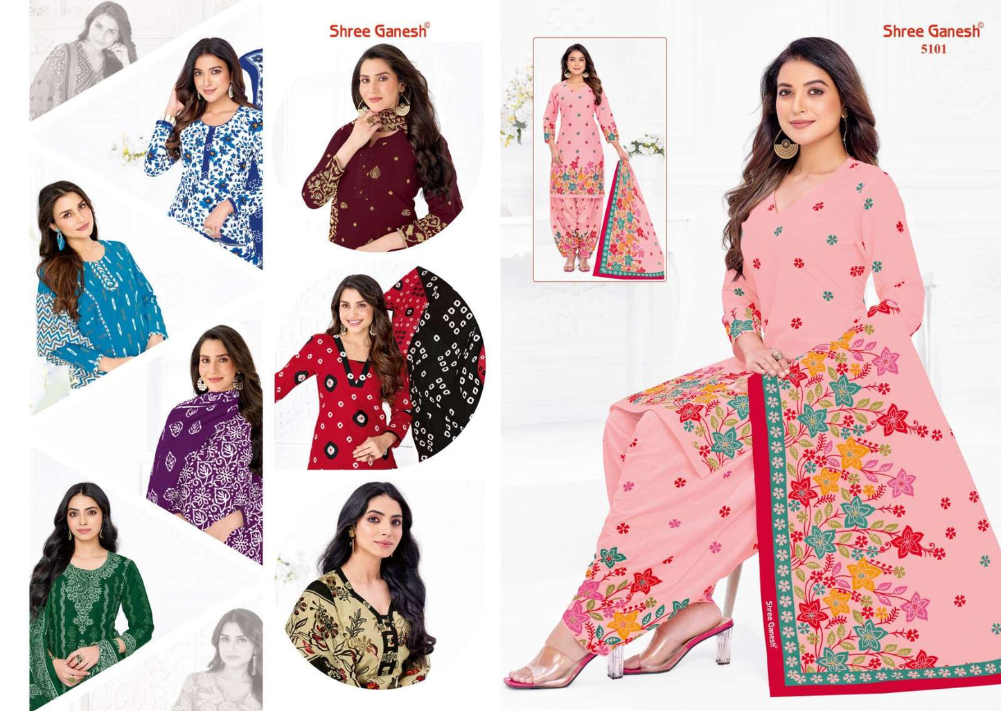 Hansika Vol 31 Shree Ganesh Cotton Dress Material Supplier Gujarat