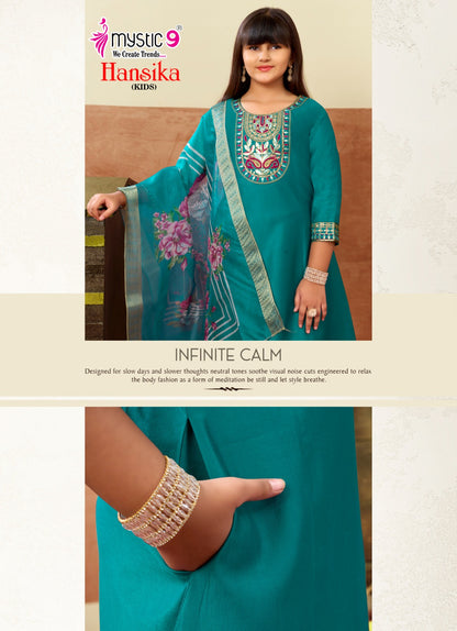 Hansika Vol 3 Mystic 9 Gadwal Girls Readymade Pant Suits Manufacturer India