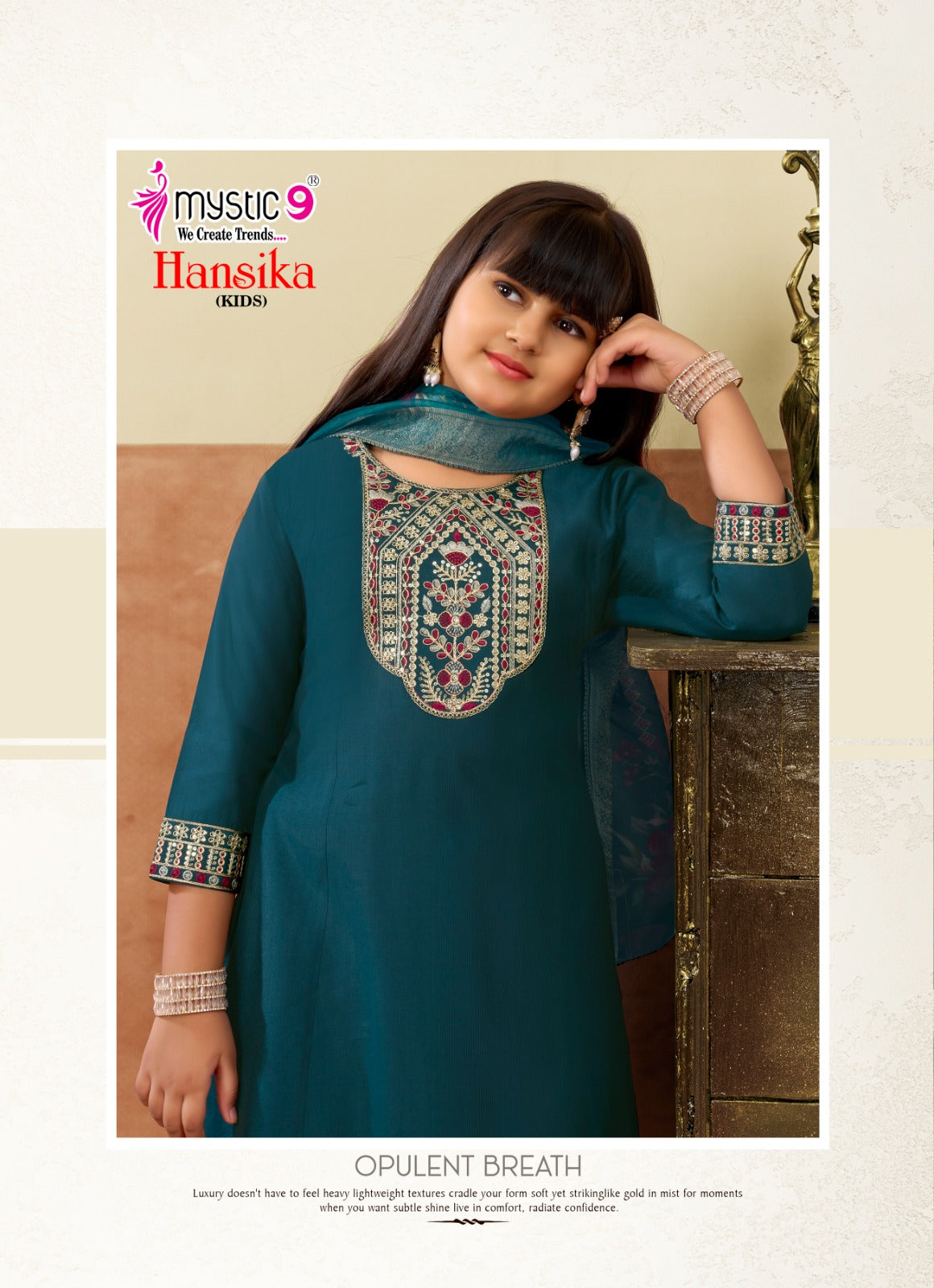 Hansika Vol 3 Mystic 9 Gadwal Girls Readymade Pant Suits Manufacturer India