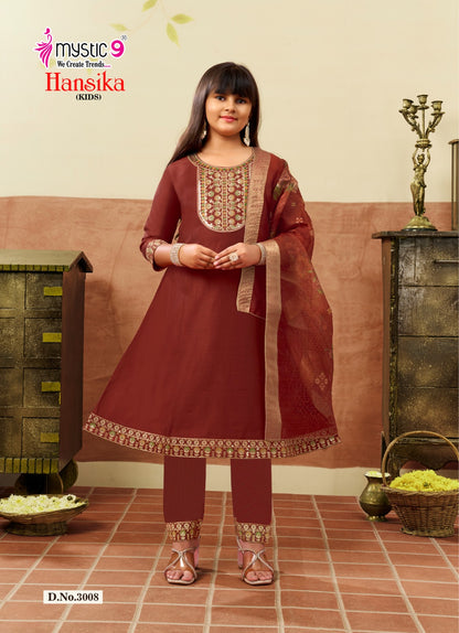 Hansika Vol 3 Mystic 9 Gadwal Girls Readymade Pant Suits Manufacturer India