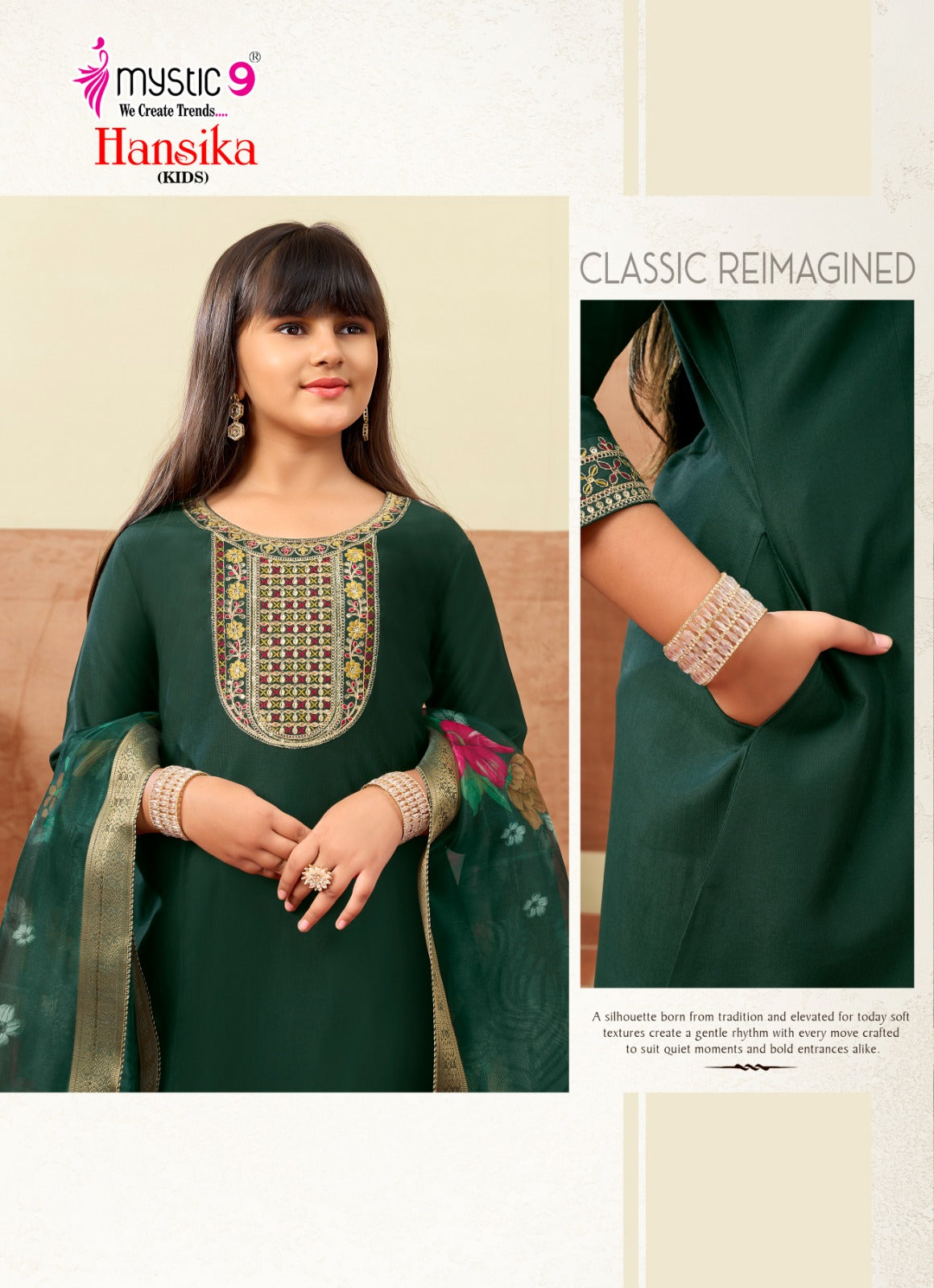 Hansika Vol 3 Mystic 9 Gadwal Girls Readymade Pant Suits Manufacturer India