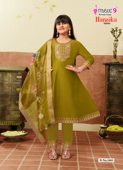 Hansika Vol 3 Mystic 9 Gadwal Girls Readymade Pant Suits Manufacturer India