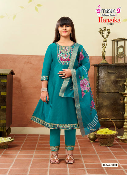 Hansika Vol 3 Mystic 9 Gadwal Girls Readymade Pant Suits Manufacturer India