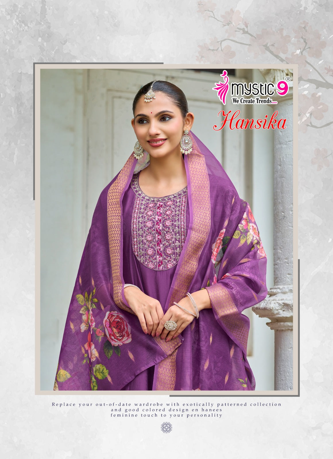 Hansika Vol 5 Mystic 9 Gadwal Readymade Anarkali Suits Supplier Gujarat