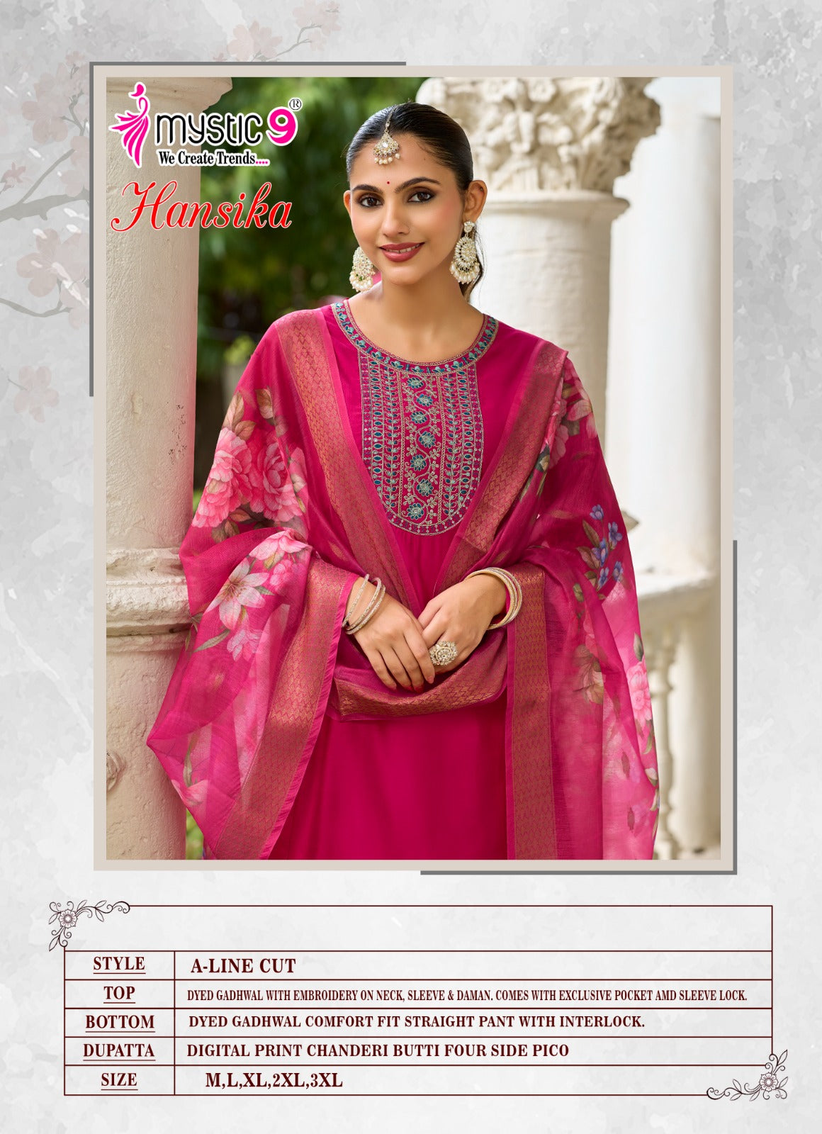 Series 6700 Vaishali Fashions Crape Pant Style Suits Exporter India