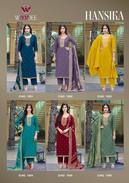 Hansika Woodee Vatican Readymade Pant Style Suits Wholesaler Gujarat