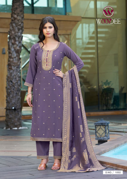 Hansika Woodee Vatican Readymade Pant Style Suits Wholesaler Gujarat
