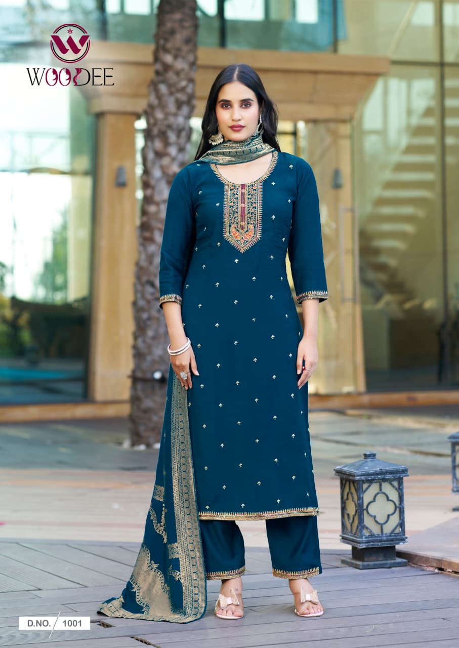 Hansika Woodee Vatican Readymade Pant Style Suits Wholesaler Gujarat