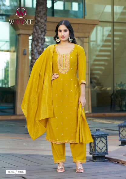 Hansika Woodee Vatican Readymade Pant Style Suits Wholesaler Gujarat