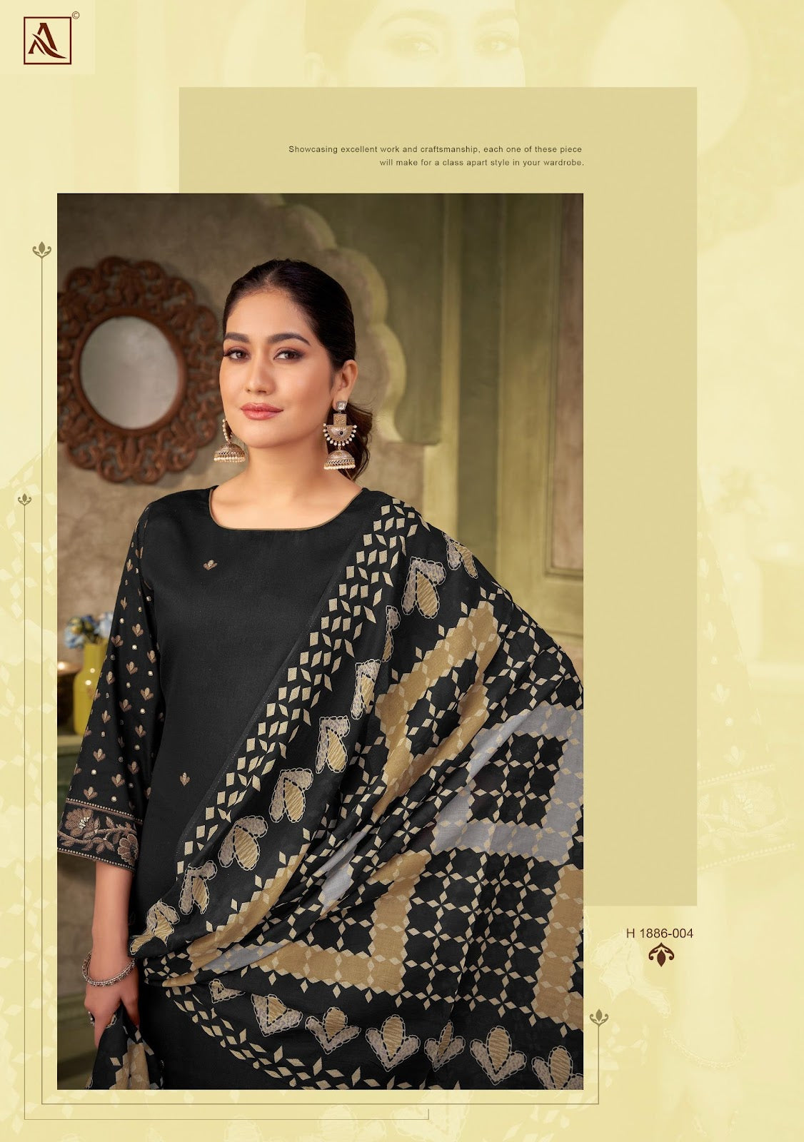 Hansini Alok Pure Zam Pant Style Suits Manufacturer