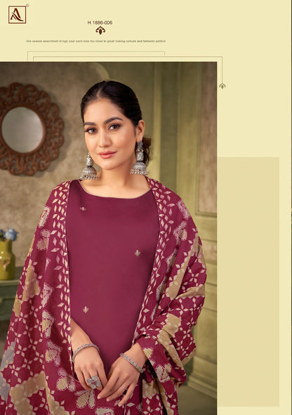Hansini Alok Pure Zam Pant Style Suits Manufacturer