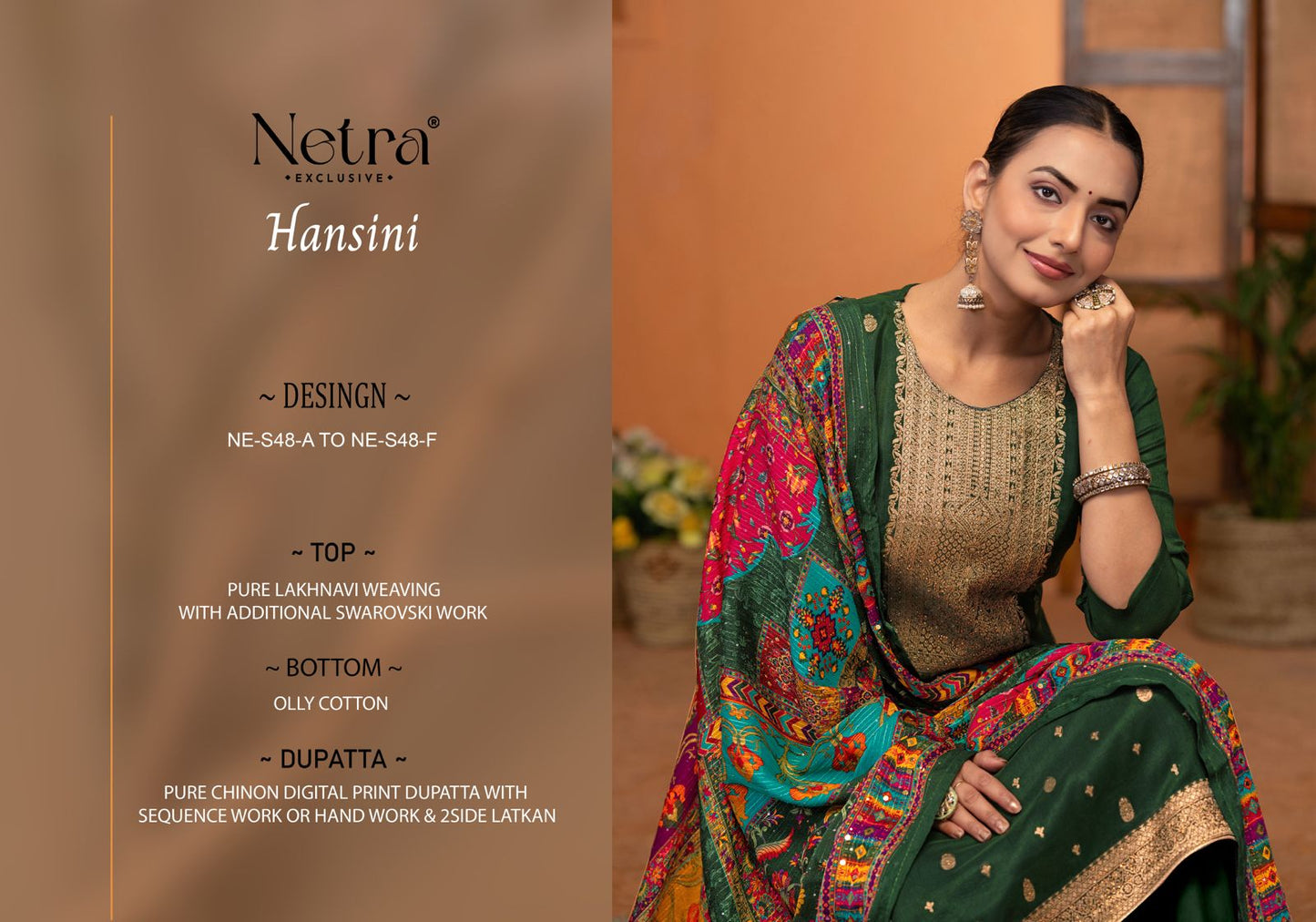 Hansini Netra Plazzo Style Suits Wholesaler Ahmedabad
