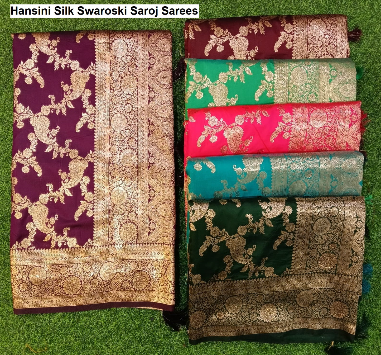 Hansini Silk Swaroski Saroj Sarees Manufacturer Ahmedabad