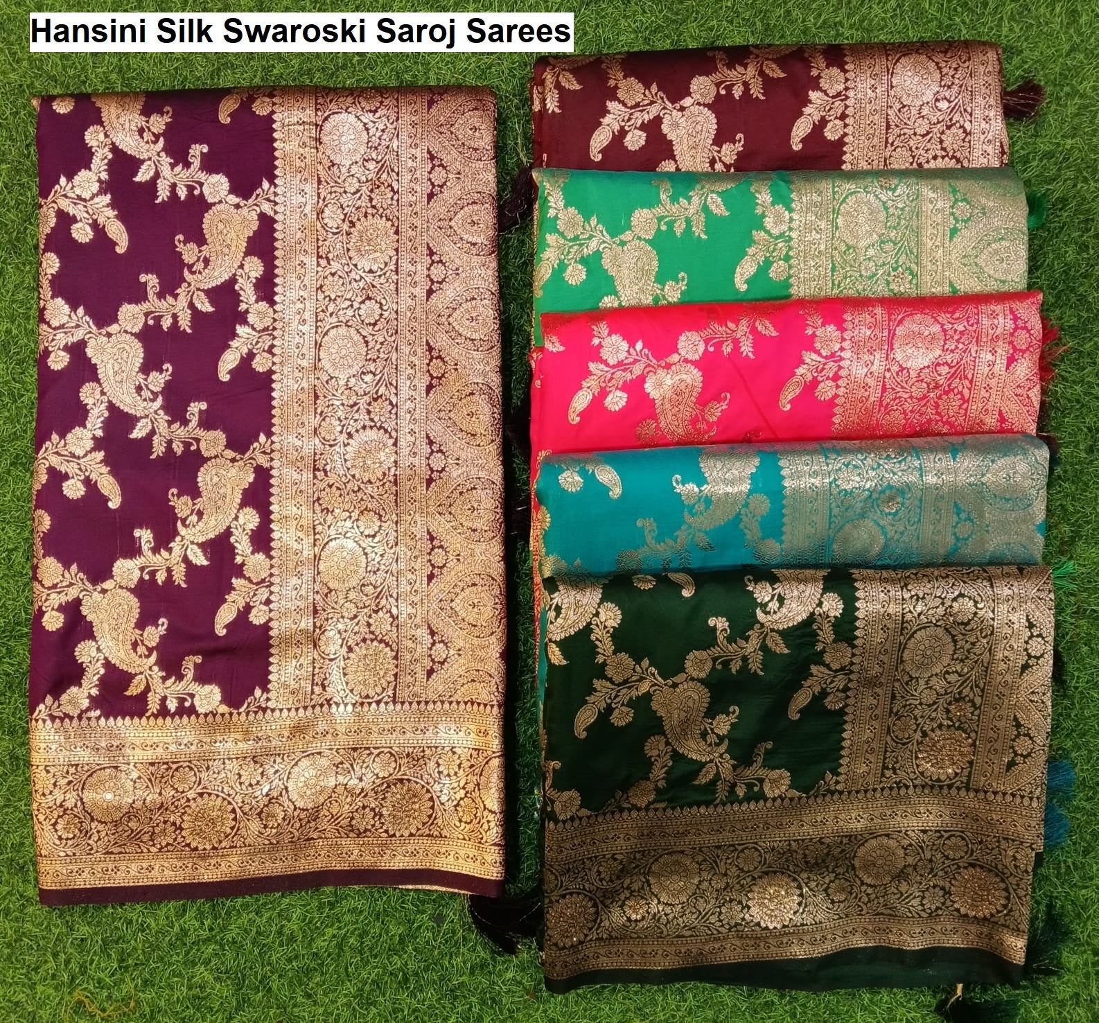 Hansini Silk Swaroski Saroj Sarees Manufacturer Ahmedabad