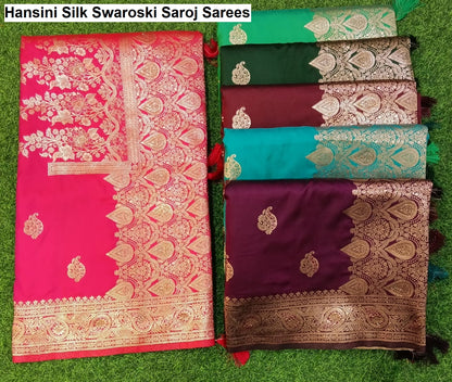 Hansini Silk Swaroski Saroj Sarees Manufacturer Ahmedabad