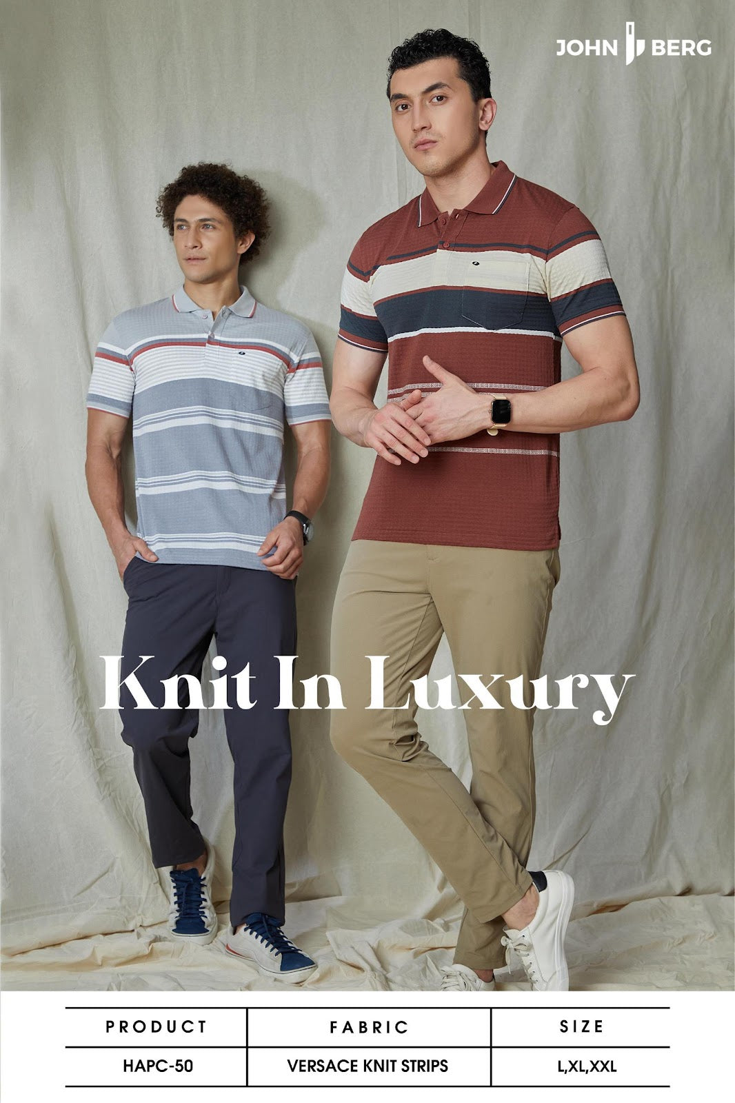 Hapc-50 John Berg Knit Mens Tshirts Supplier Gujarat