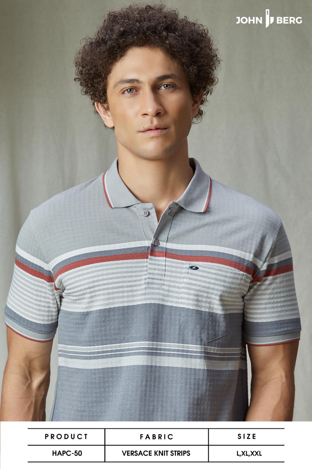 Hapc-50 John Berg Knit Mens Tshirts Supplier Gujarat