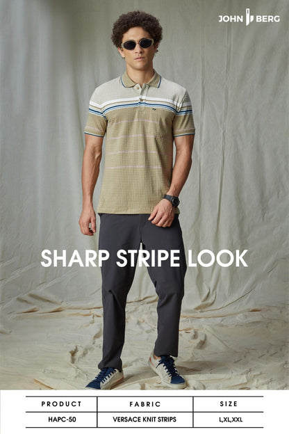 Hapc-50 John Berg Knit Mens Tshirts Supplier Gujarat