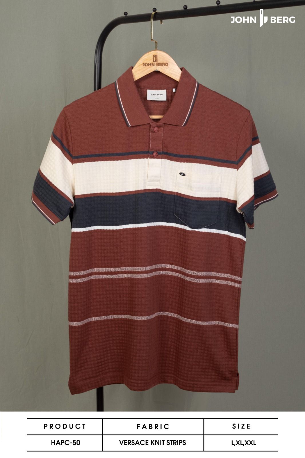 Hapc-50 John Berg Knit Mens Tshirts Supplier Gujarat