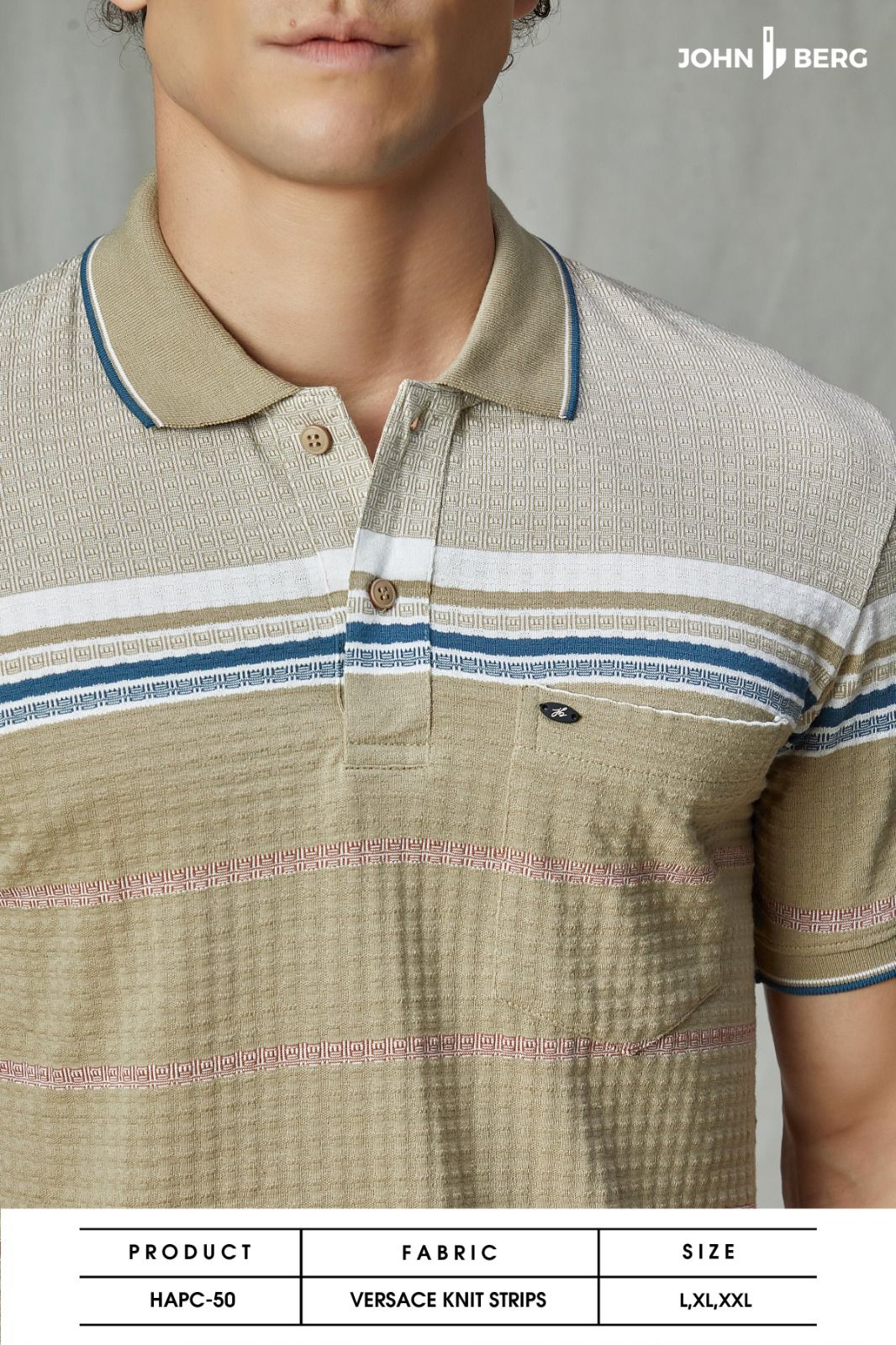Hapc-50 John Berg Knit Mens Tshirts Supplier Gujarat