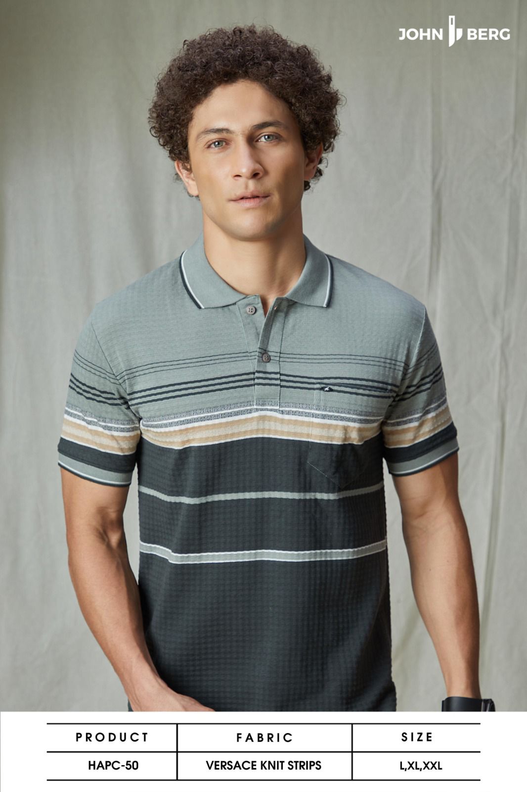 Hapc-50 John Berg Knit Mens Tshirts Supplier Gujarat