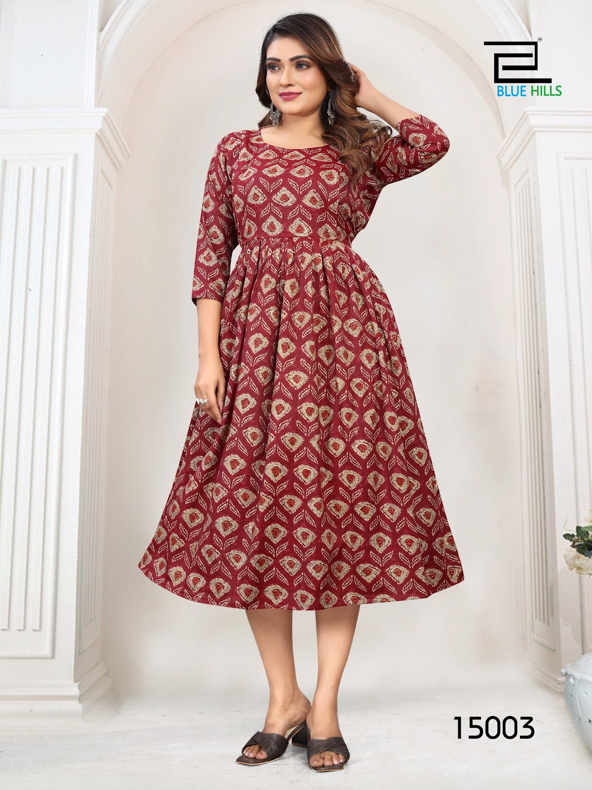 Happiness Vol 15 Blue Hills Rayon Feeding Kurtis Supplier India