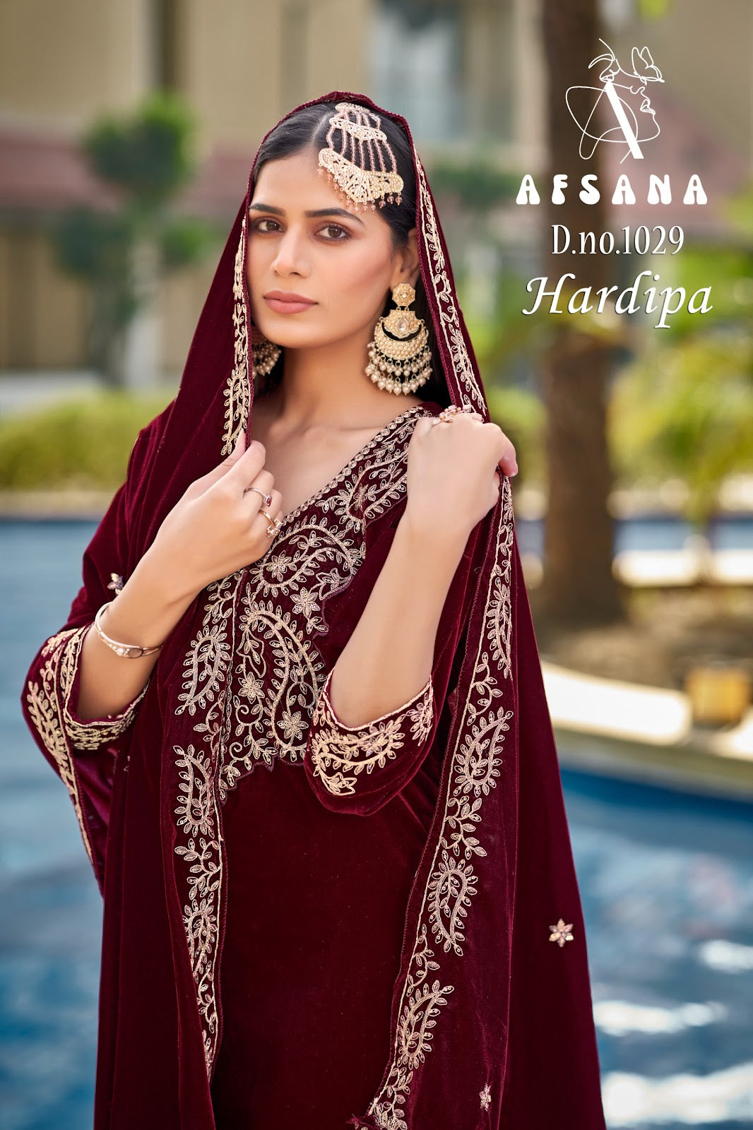 Hardipa 1029 Afsana Readymade Velvet Suits Exporter India