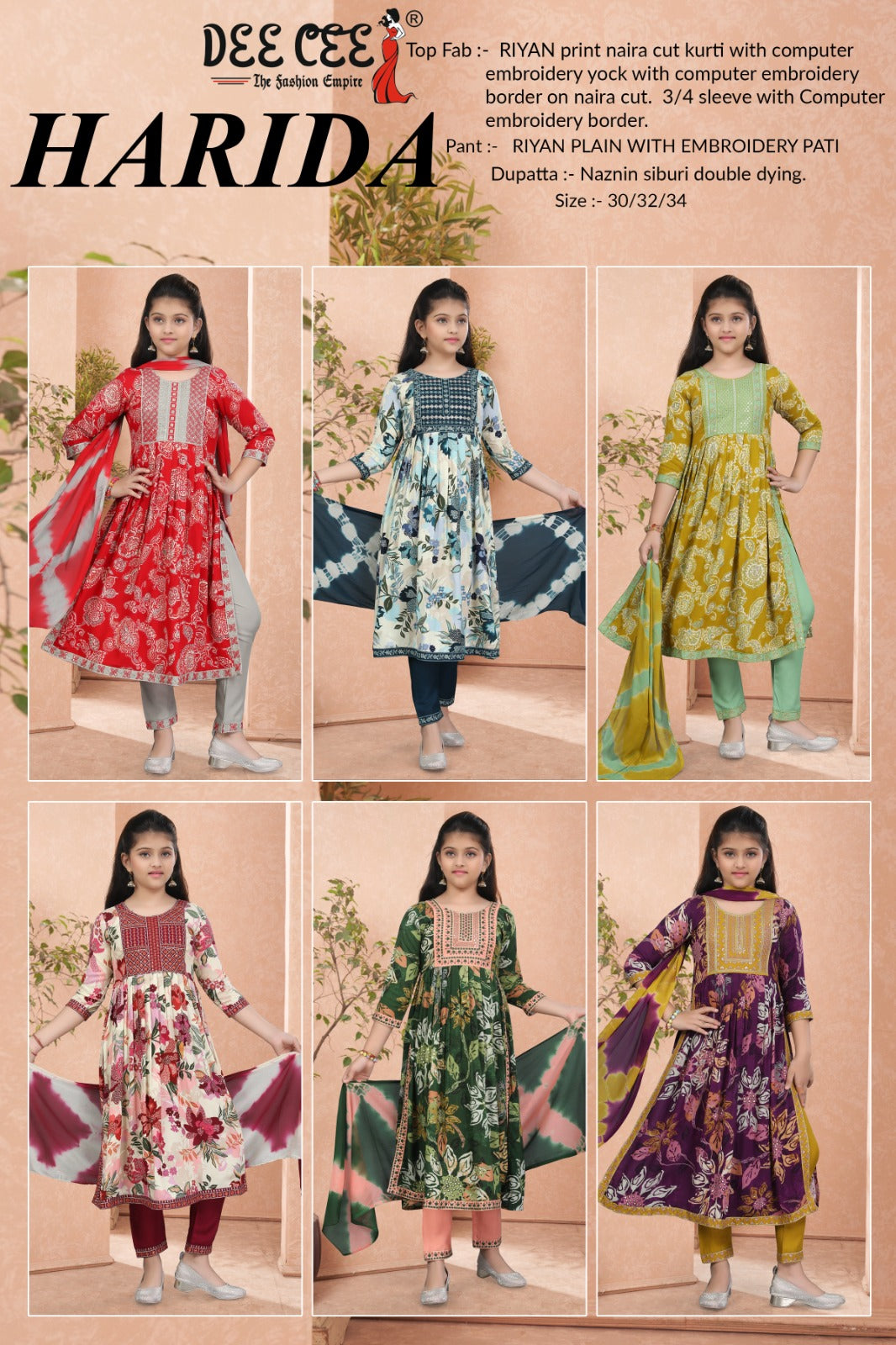 Harida Deecee Rayon Girls Readymade Pant Suits Wholesaler Ahmedabad