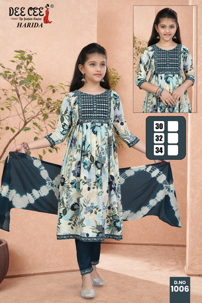 Harida Deecee Rayon Girls Readymade Pant Suits Wholesaler Ahmedabad