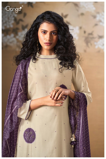 Harina 3242 Ganga Bemberg Silk Plazzo Style Suits Exporter Ahmedabad