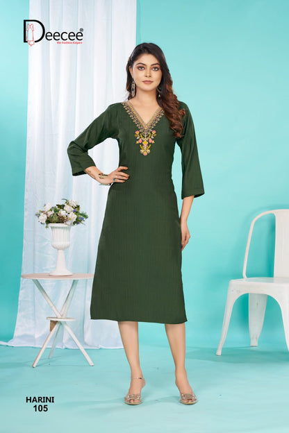 Harini Deecee Long Straight Kurti Manufacturer India