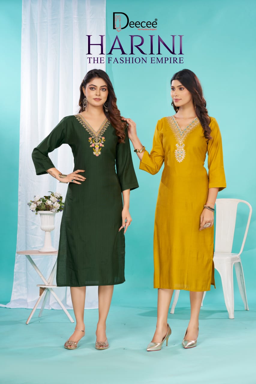 Harini Deecee Long Straight Kurti Manufacturer India