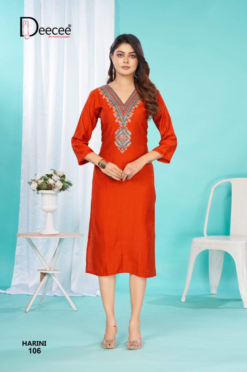 Harini Deecee Long Straight Kurti Manufacturer India