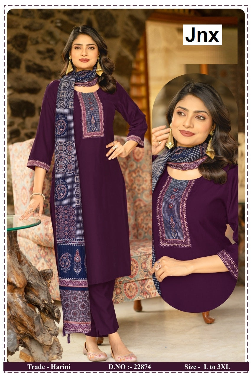 Harini Jnx Berlin Readymade Pant Style Suits Wholesaler Ahmedabad